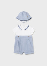 Load image into Gallery viewer, NEW Newborn Cotton Romper and Hat set 1615
