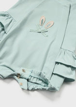 Load image into Gallery viewer, NEW Mayoral Green Short Romper with Frill 1706
