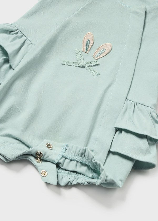 NEW Mayoral Green Short Romper with Frill 1706