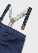 Load image into Gallery viewer, New Navy Trouser and braces with bow tie shirt set 1196 &amp; 1536
