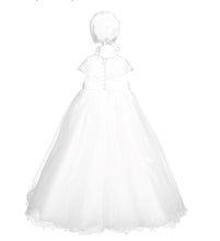 Load image into Gallery viewer, Sarah Louise 001163QS Christening robe and bonnet WHITE
