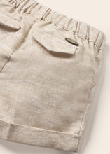 Load image into Gallery viewer, 2 piece linen newborn suit set 1263 beige
