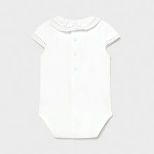 Load image into Gallery viewer, Mayoral White baby grow with frill
